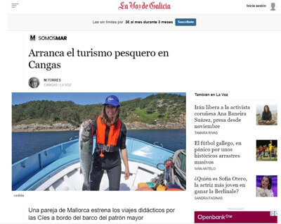 www.angeltourenspanien.de Nachrichten, Videos und Berichte von La Voz de Galicia auf Angeltouren Spanien (Pescaturismo)