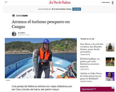 www.angeltourenspanien.de Nachrichten, Videos und Berichte von La Voz de Galicia auf Angeltouren Spanien (Pescaturismo)